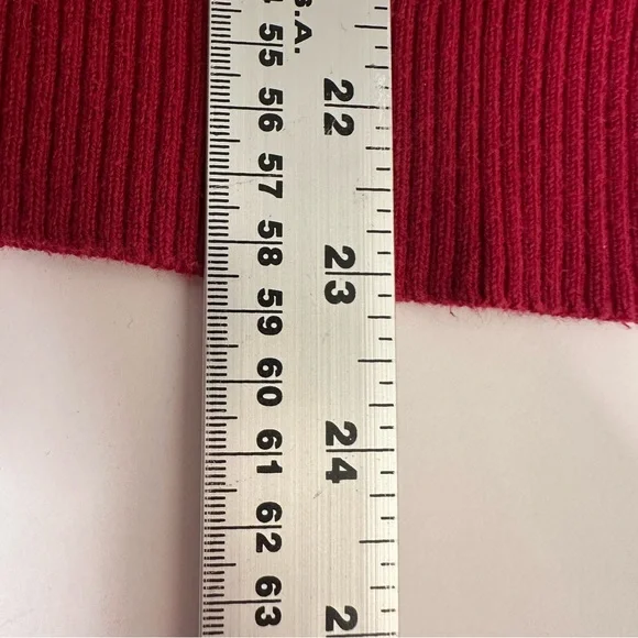 Women’s Ribbed Knit Rust Sweater Large - Picture 7 of 8